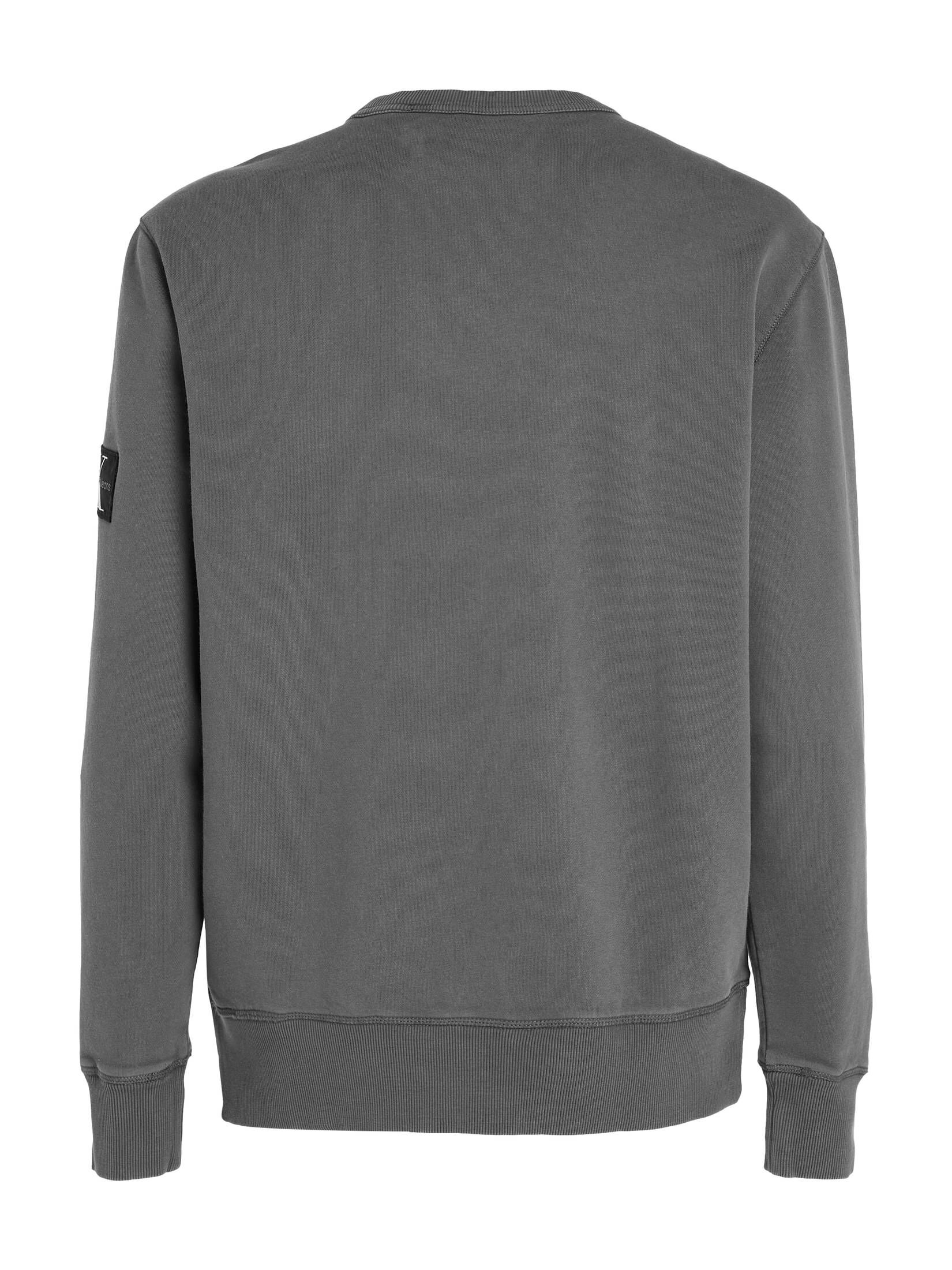 CALVIN KLEIN JEANS| Herren Sweatshirt WASHED BADGE CREW NECK