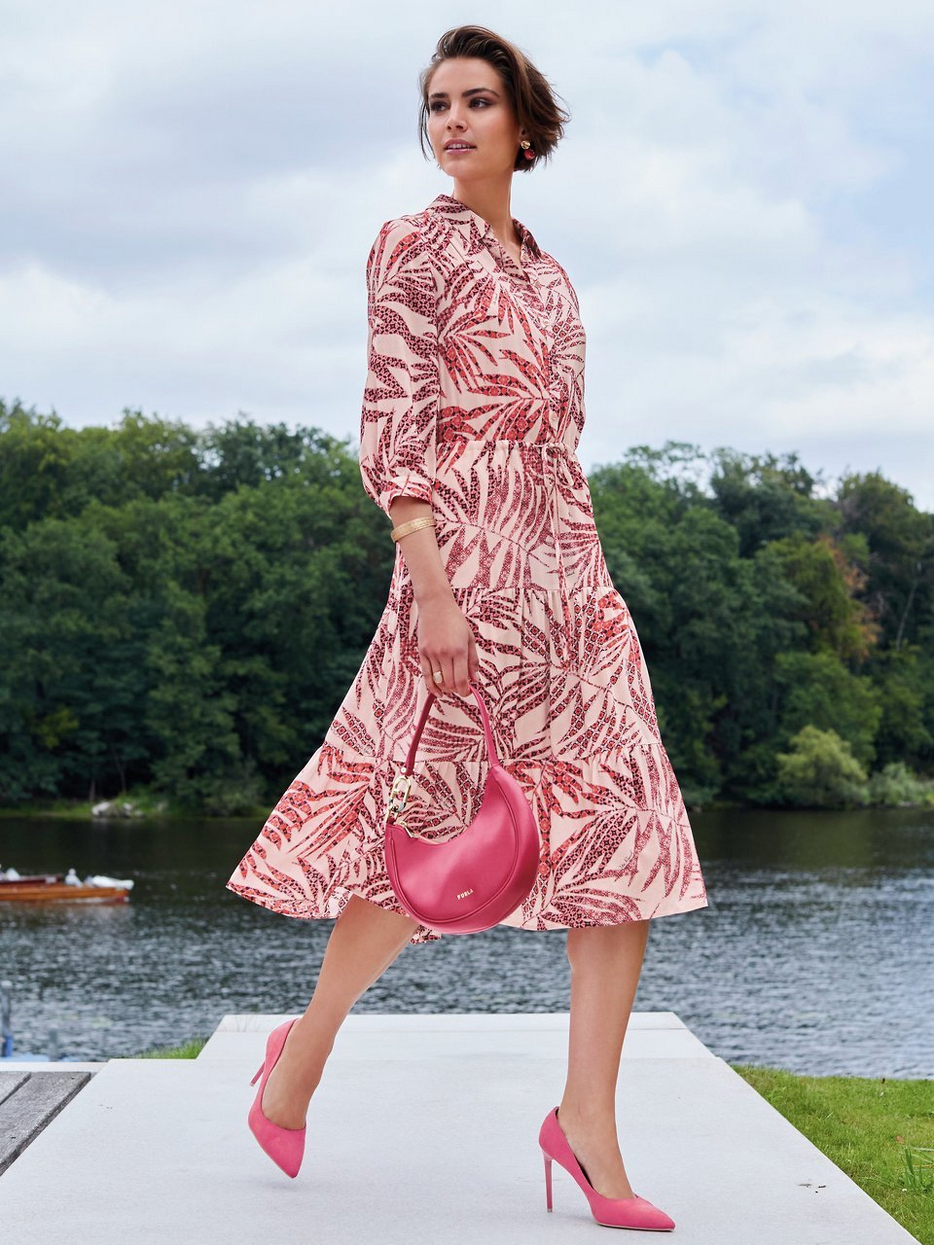 Kleid mit 3/4-Arm