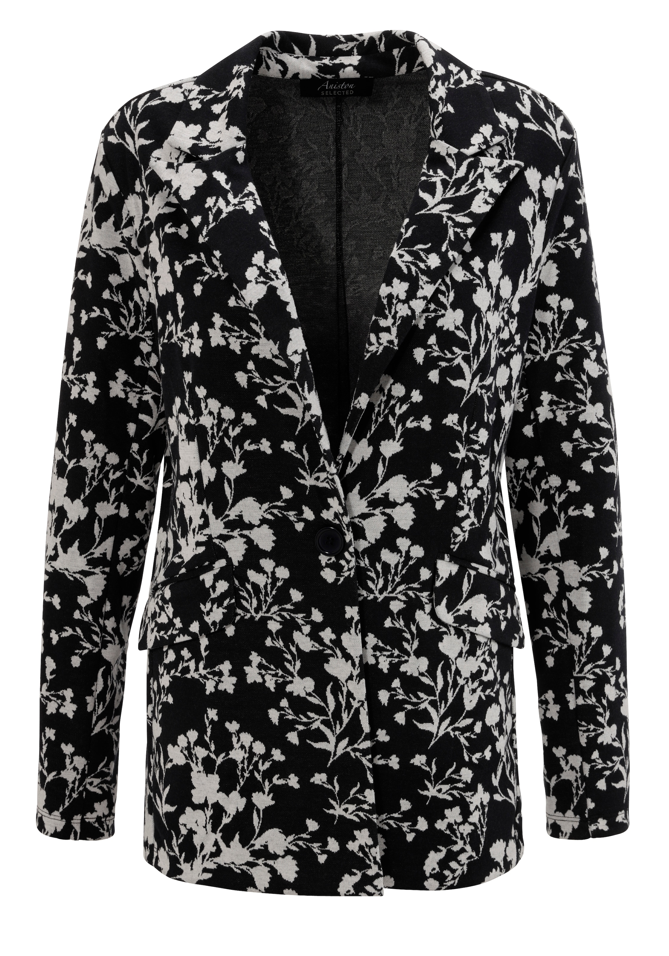 Aniston SELECTED Longblazer , mit abstrakter, floraler Musterung