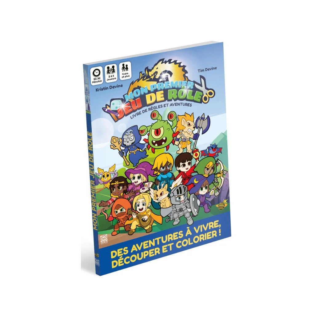 Mon Premier Jeu de Rôle : Une Aventure à Colorier – Livre de Règles