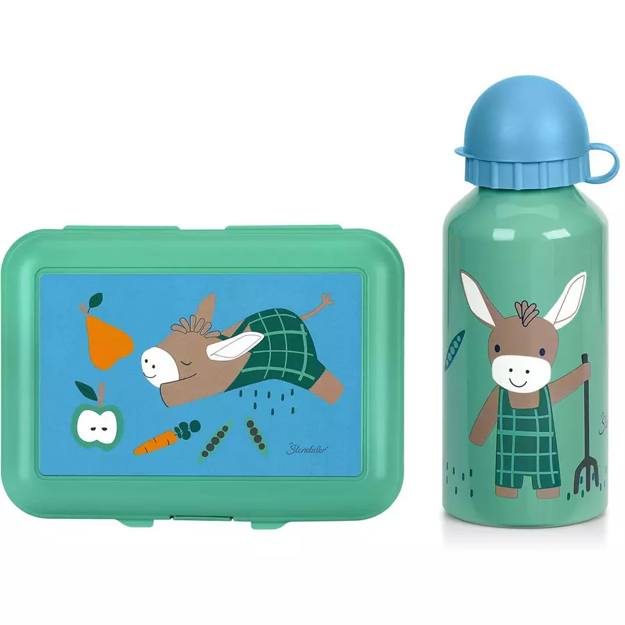 Sterntaler Kinder Rucksackset 4er Set grün