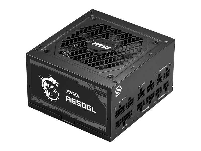 MSI Netzteil MAG A650GL 650 W Vollmodulares Netzteil mit 650 W Leistung