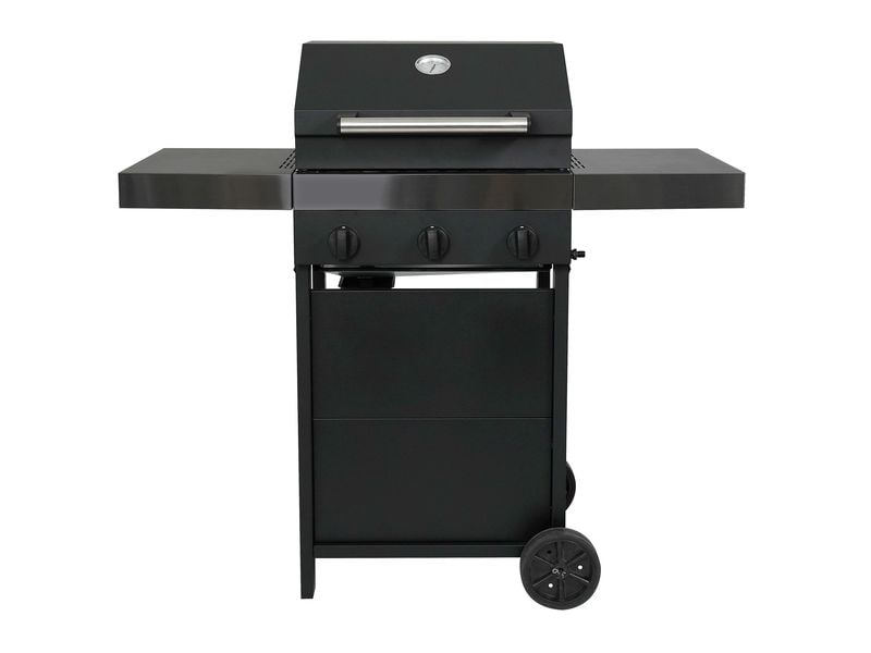 STRUCT Gasgrill Mustang 3B Mobiler Gasgrill mit 3 Brennern für Garten, Terrasse oder Balkon
