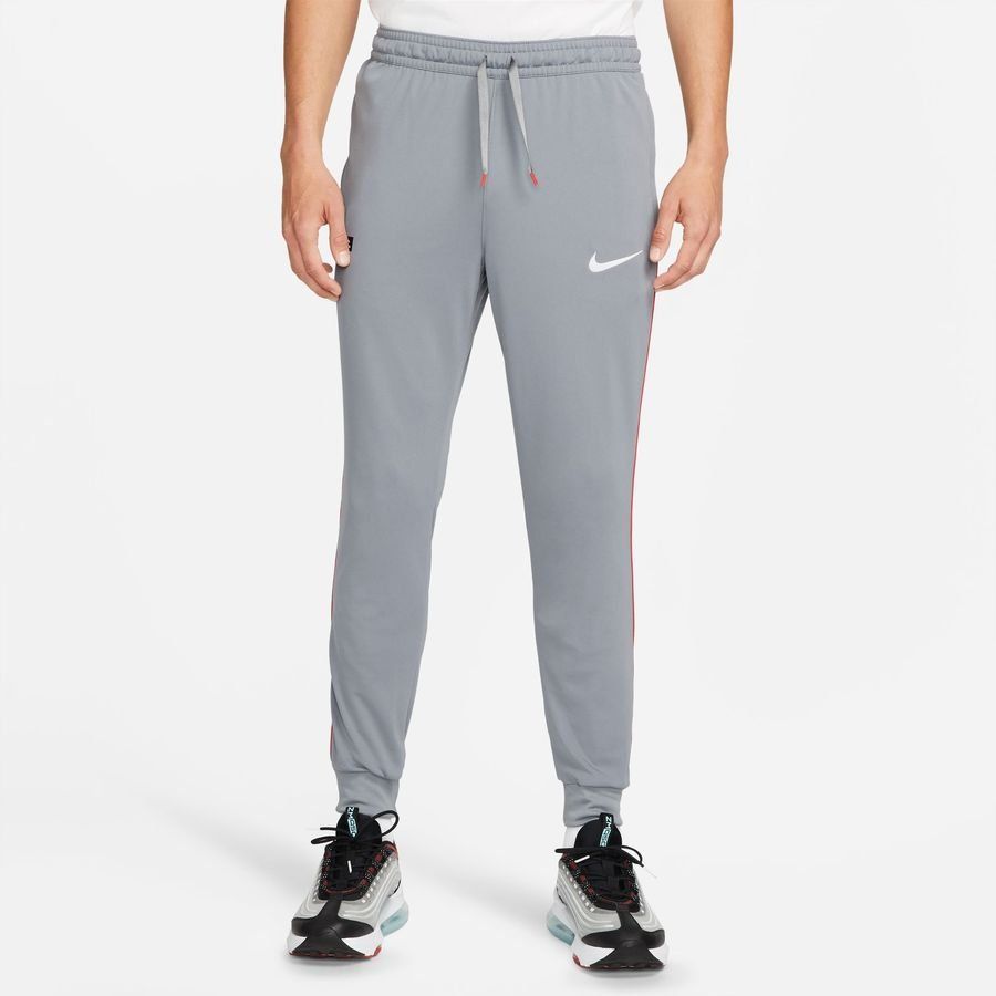 Nike F.C. Bas de Survêtement Dri-FIT Libero - Gris/Rouge/Blanc