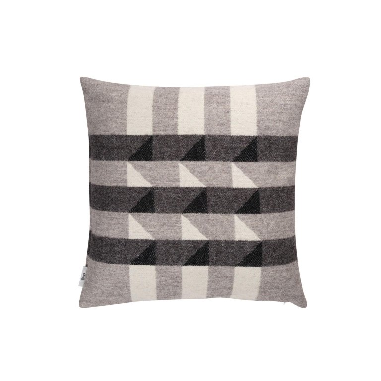 Røros Tweed Kvam kussen 50x50 Greyscale