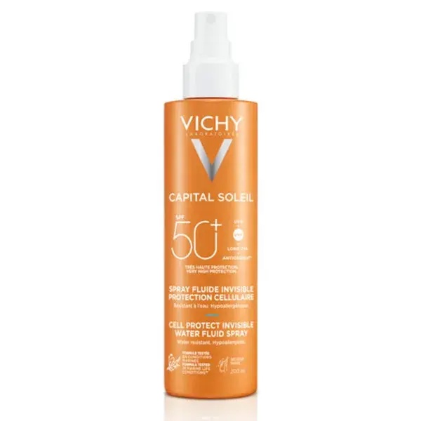 Protetor solar em spray Vichy Capital Soleil FPS 50+ 200ml