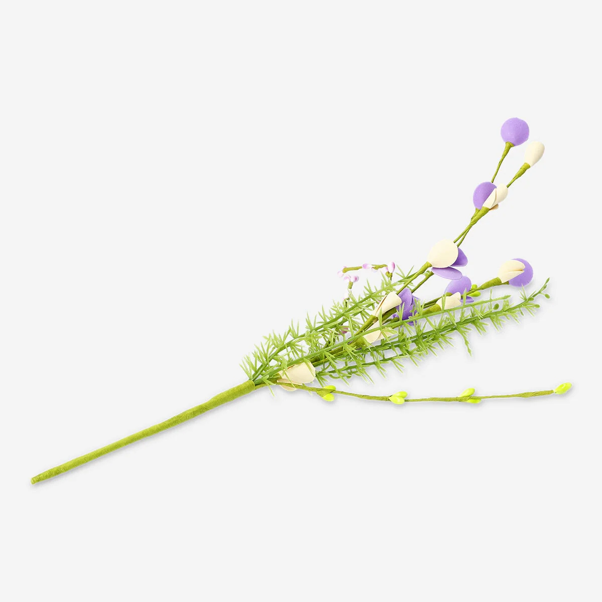 Dekorativ lilla og gul blomst