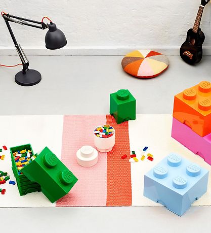 LEGO® Storage Aufbewahrungsbox - 4 Knäufe - 25x25x18 - Hellblau
