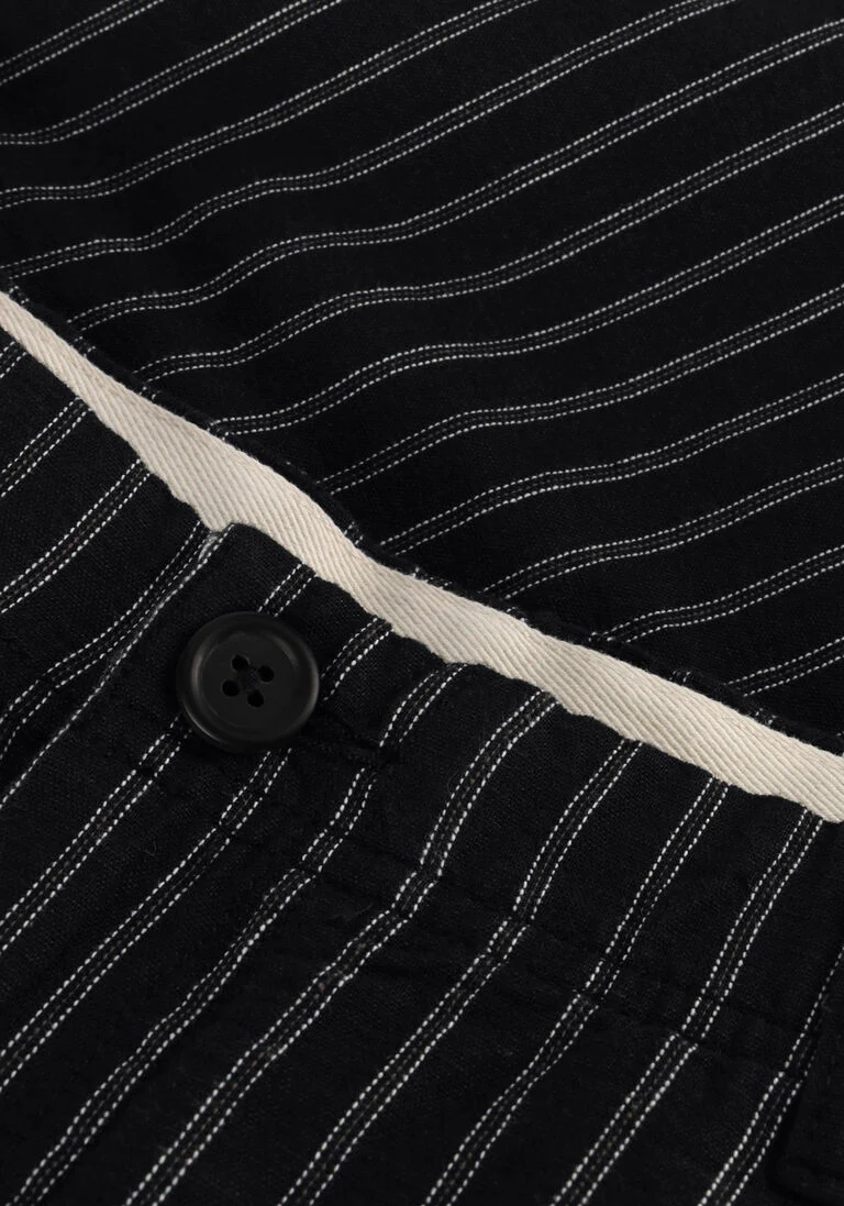 SELECTED HOMME zwarte selected homme korte broek slhregular owen linen shorts