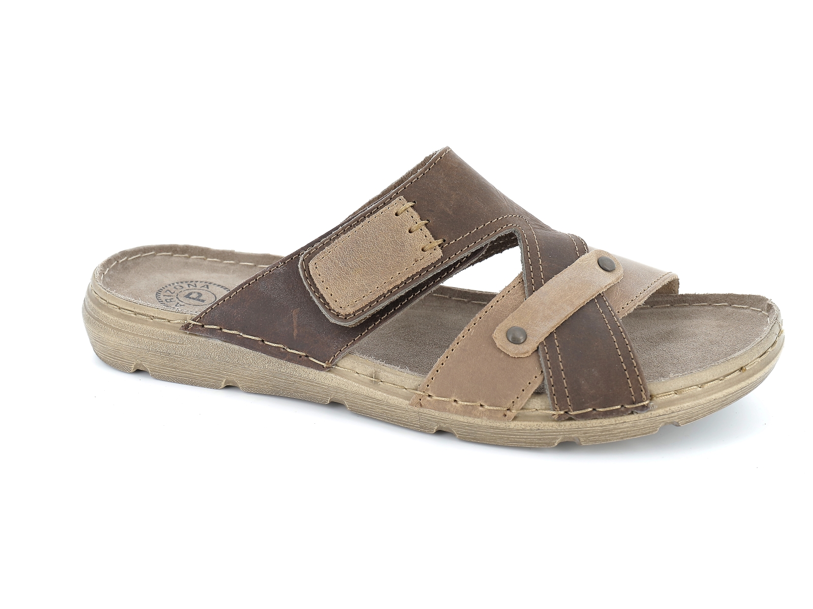 P brand-8023 Synthétique Marron Foncé