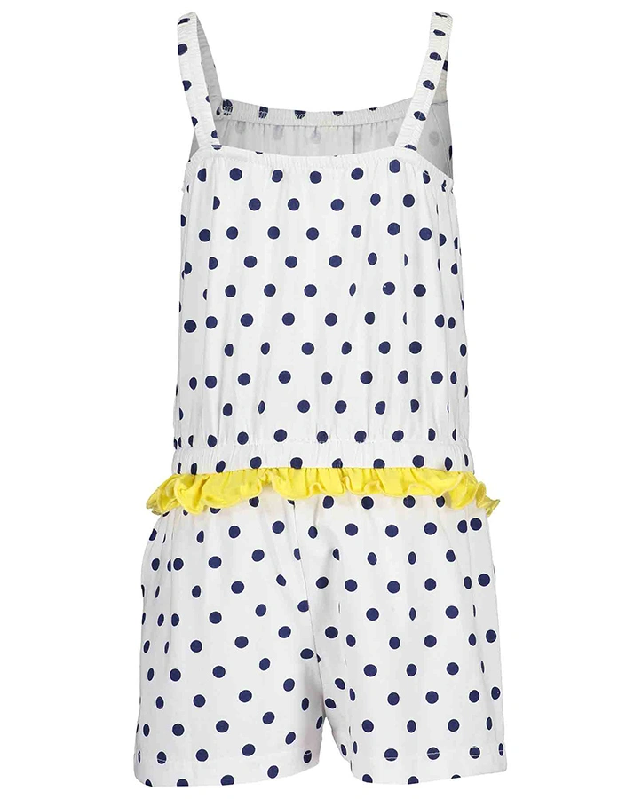 Jumpsuit SEAGULLS AOP in weiß/blau