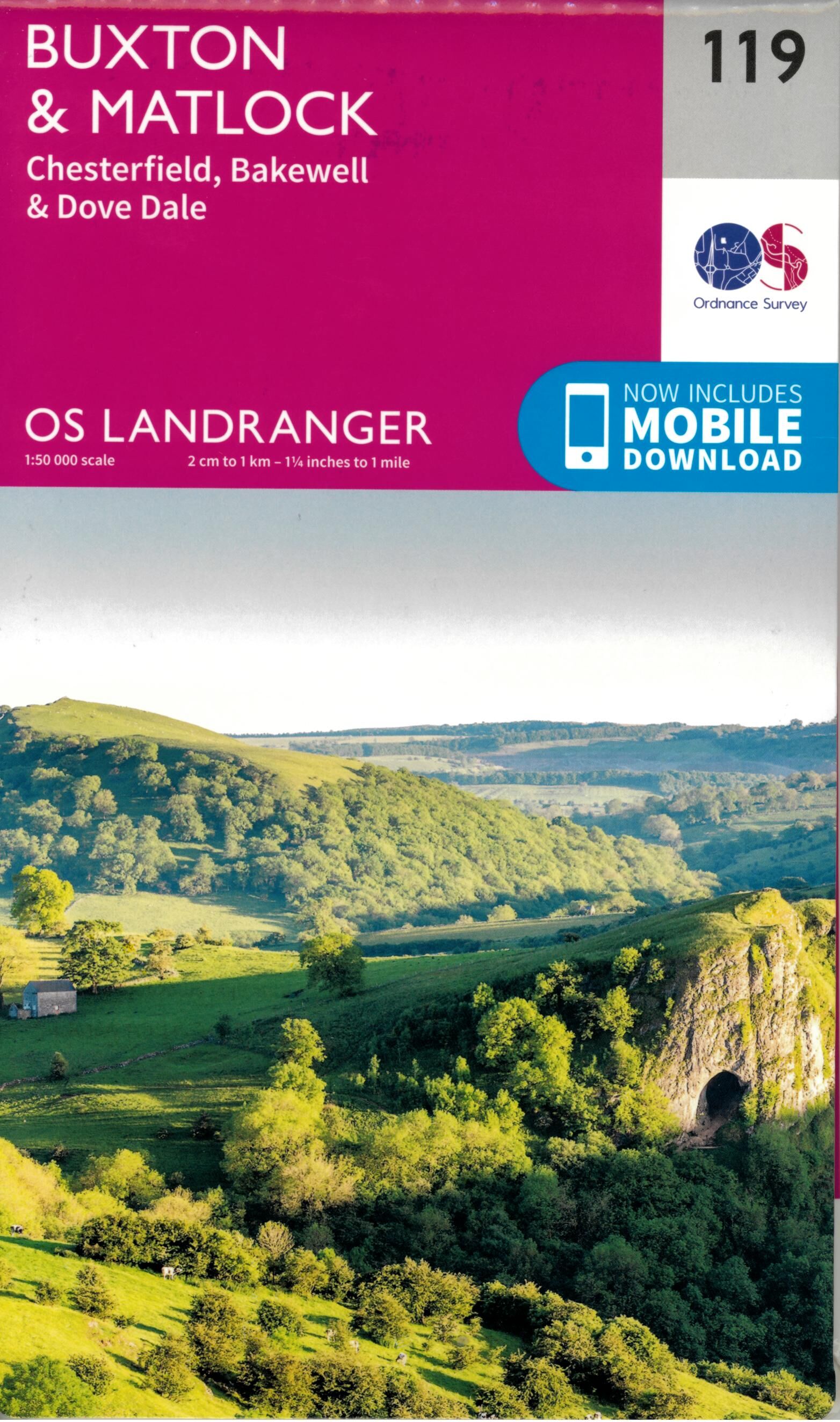 ORDNANCE SURVEY - 119 GB BUXTON MATLOCK 1 50 000