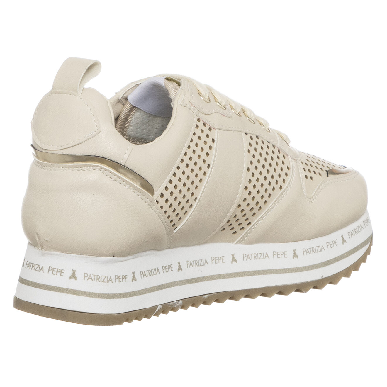 Patrizia Pepe Sneakers Lola nude/blanc