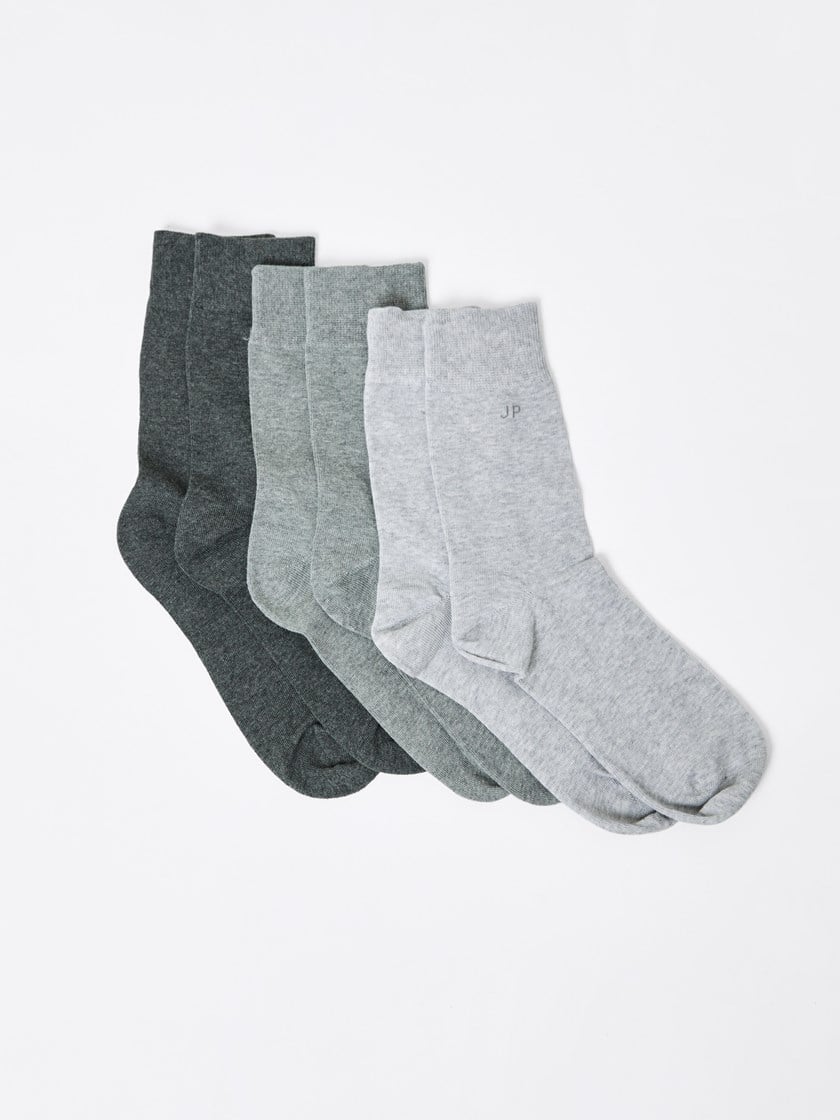 3 pk sokker Grey Melange