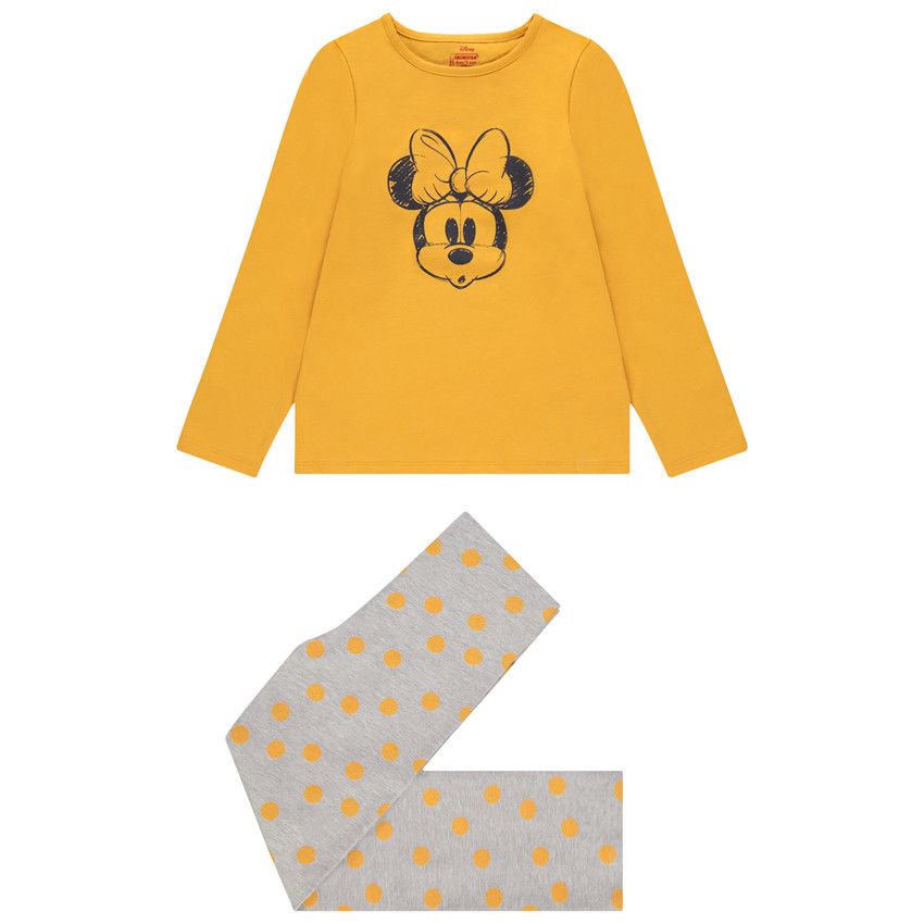 Pyjama en jersey print Minnie Disney - Moutarde