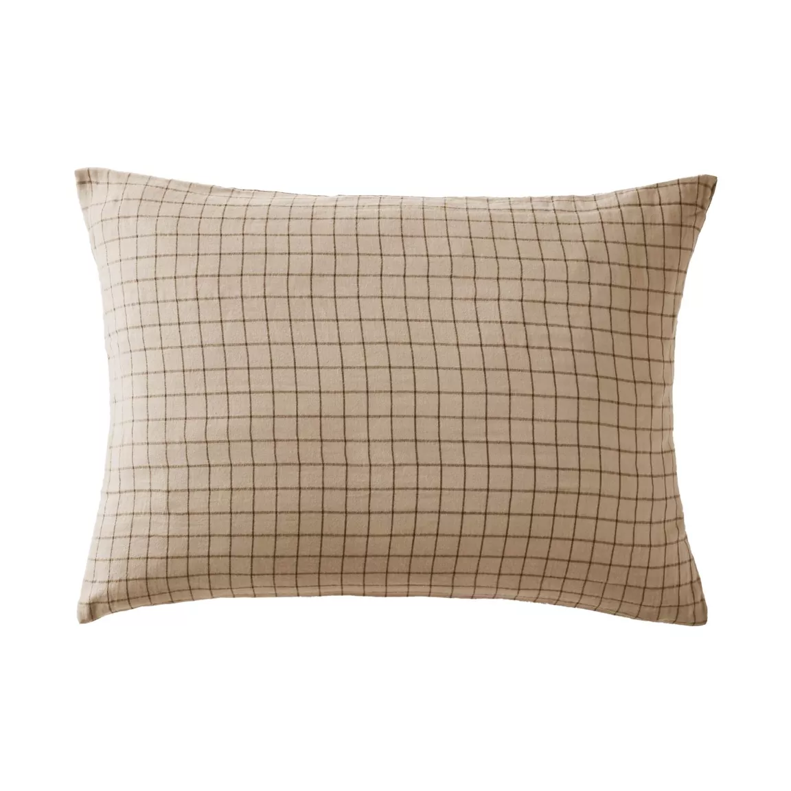 Taie d'oreiller rectangulaire gaze de coton (50 x 70 cm) Gaïa Mix Ficelle
