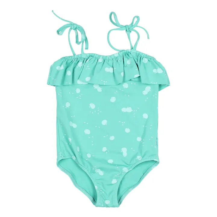 Búho Maillot de Bain 1 Pièce Pommes | Vert