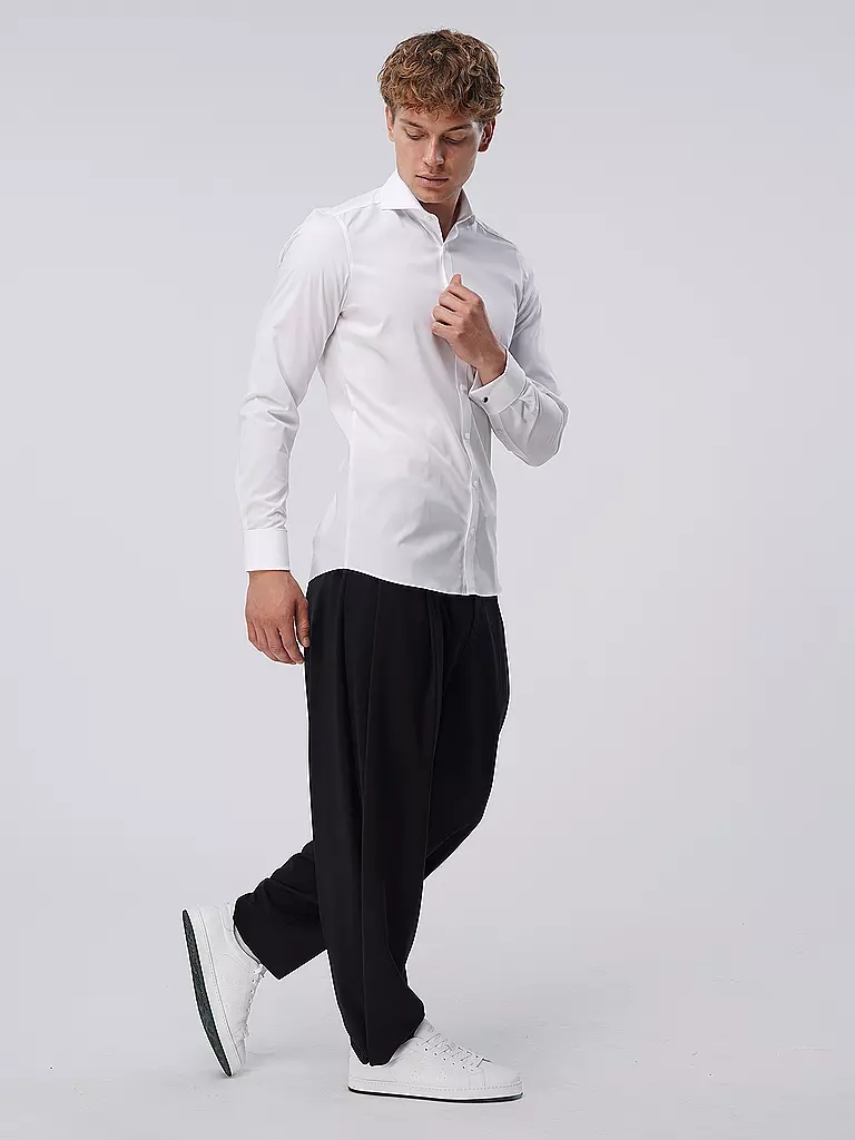 OLYMP LEVEL FIVE Hemd Body Fit weiss