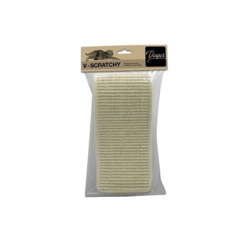 Tapete higiênico de sisal para gatos Catit Vesper, bege.