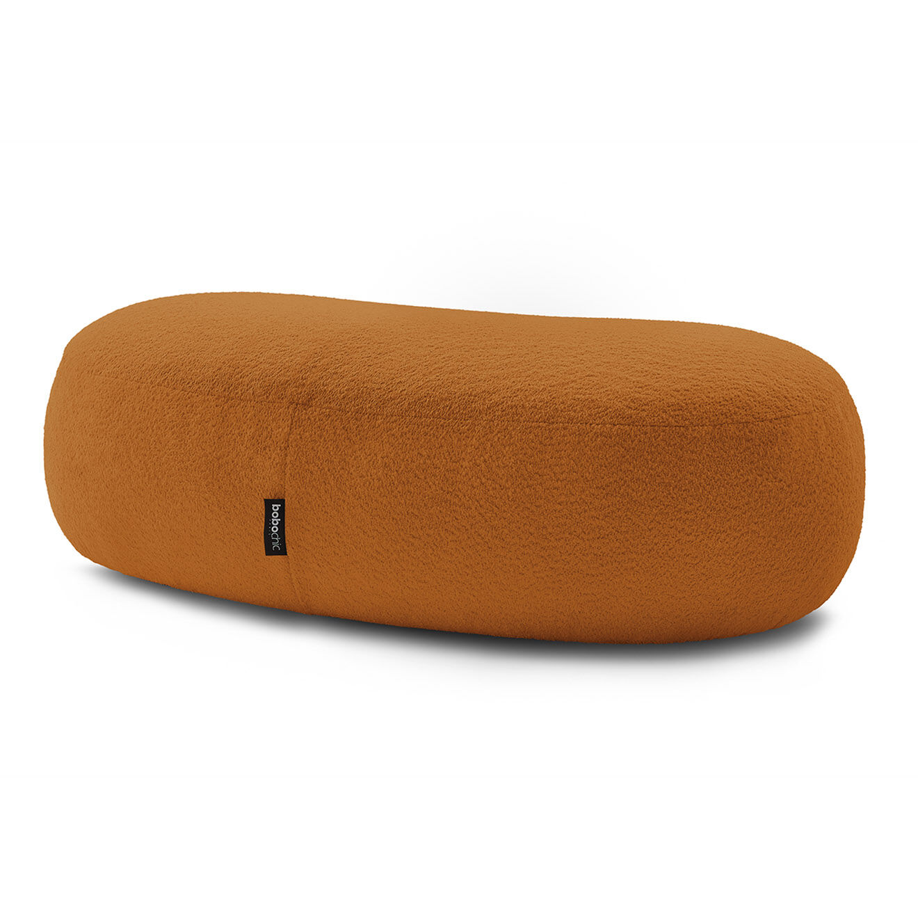 Bobochic Pouf Saint-Germain tissu bouclette jaune - 147x90x47 cm