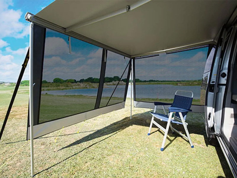 DWT Happy Sun voorwand 280cm zwarte luifel voorwand