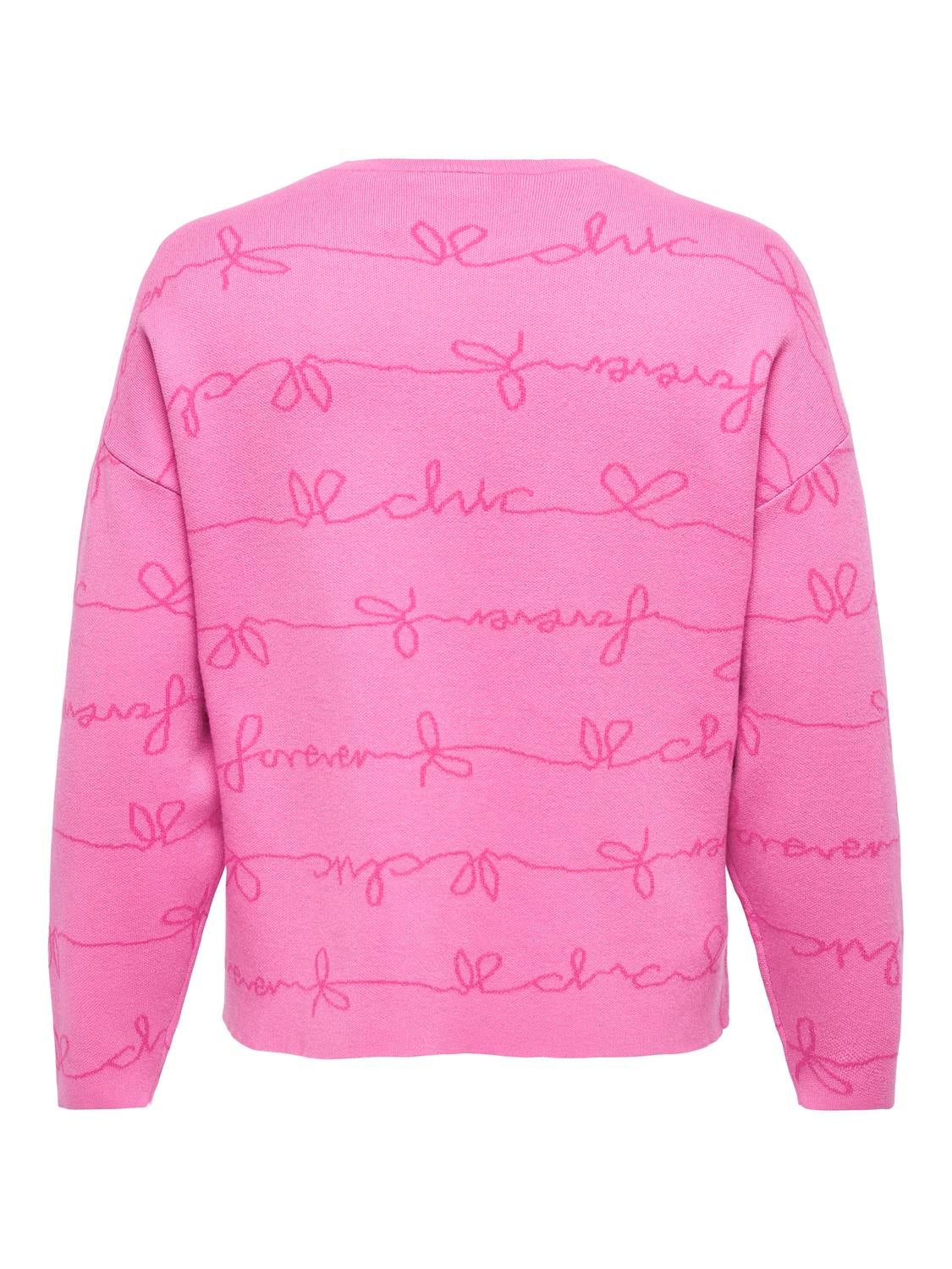CAREVERLY Strickpullover Super Pink