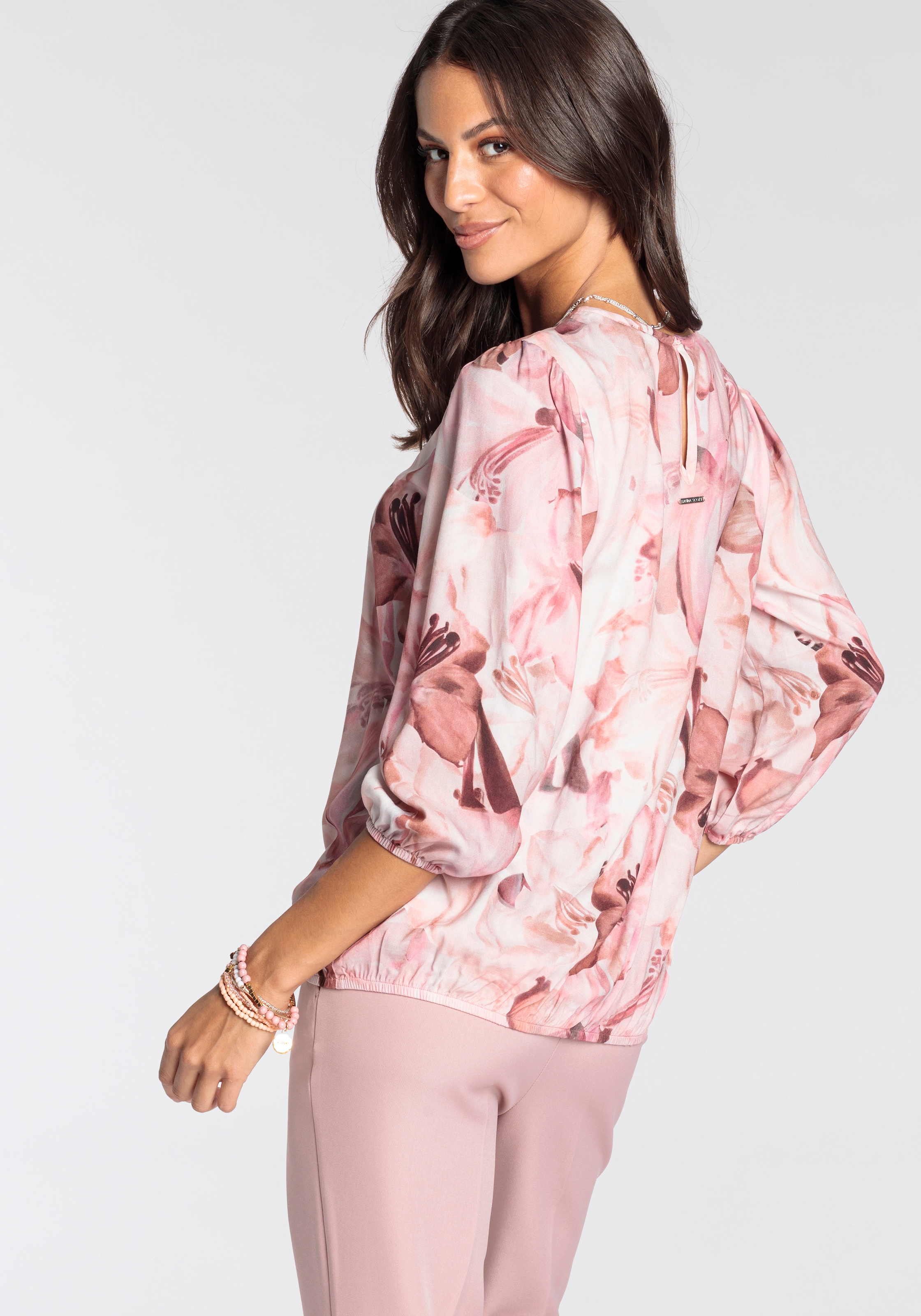 Laura Scott Druckbluse , mit femininen Blumen-Print