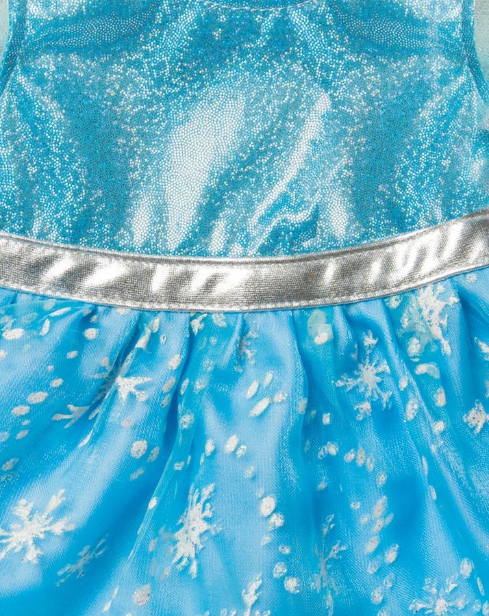 Puppenkleidung KLEID EIS-PRINZESSIN (35-45cm) in blau
