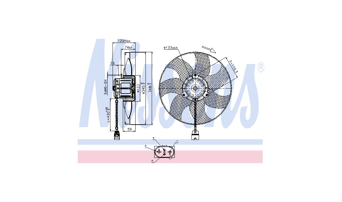 Ventilator, motorkøling