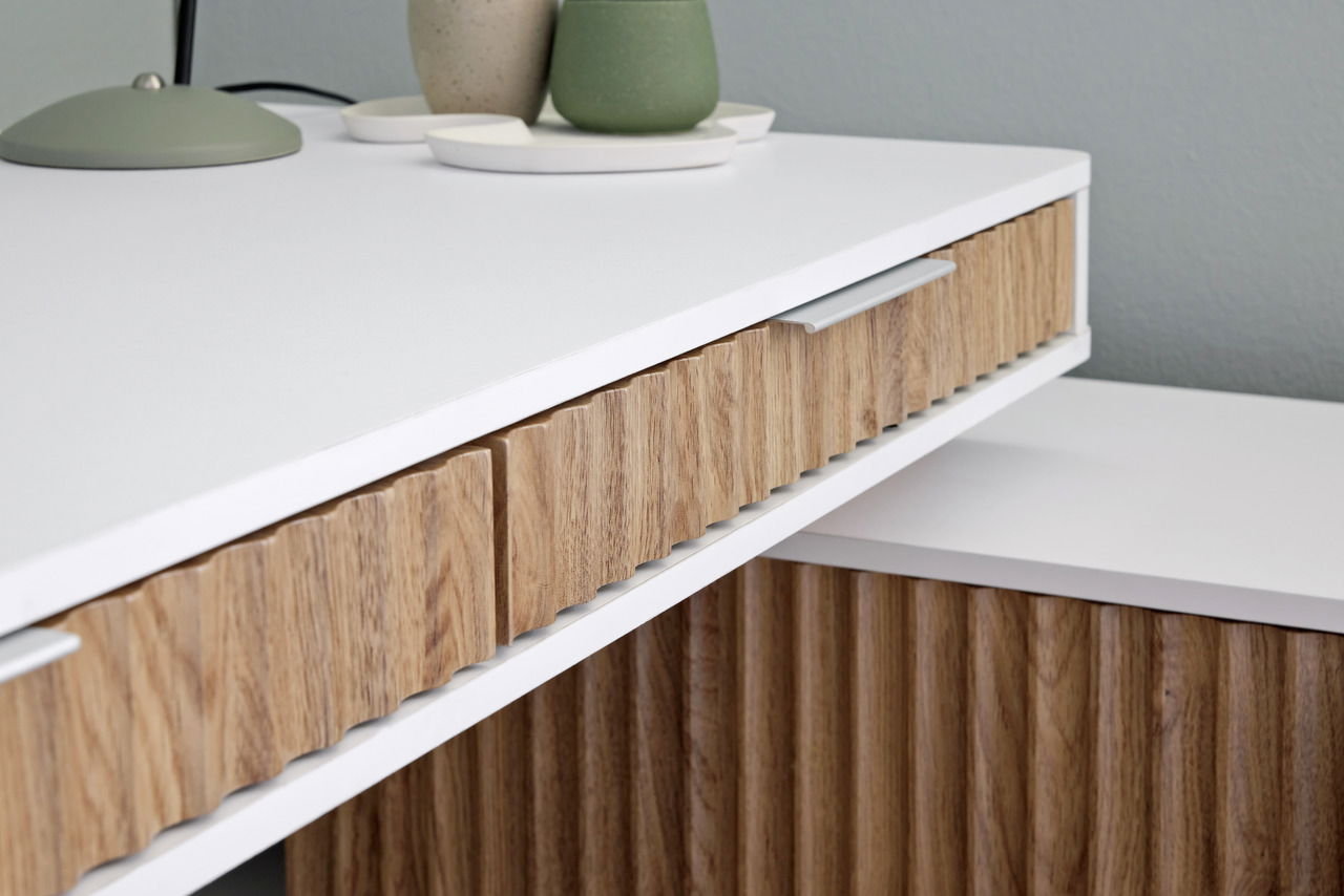 Novel Eck-Schreibtisch mit Anbau WAVE