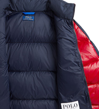 Polo Ralph Lauren Daunenjacke - Rot m. Schwarz