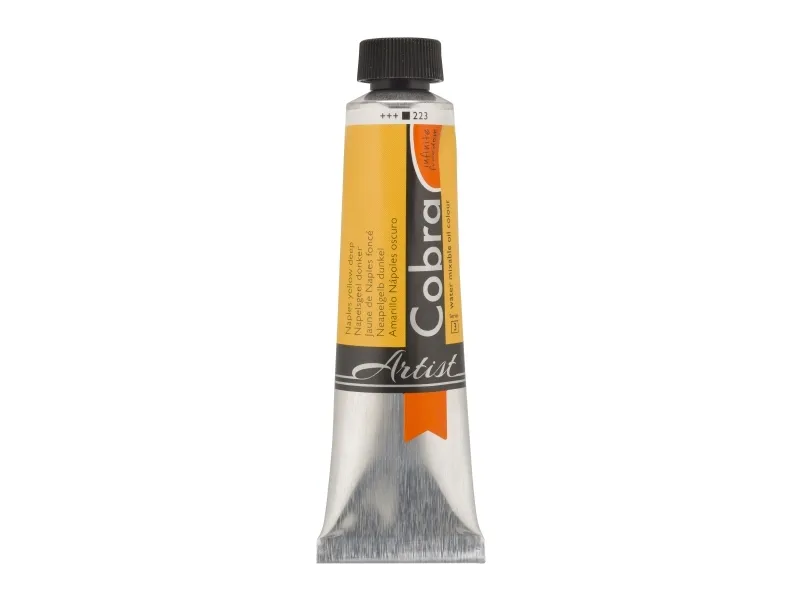 Cobra Artist Water-Mixable Oil Colour Tube Naples Yellow Deep 223