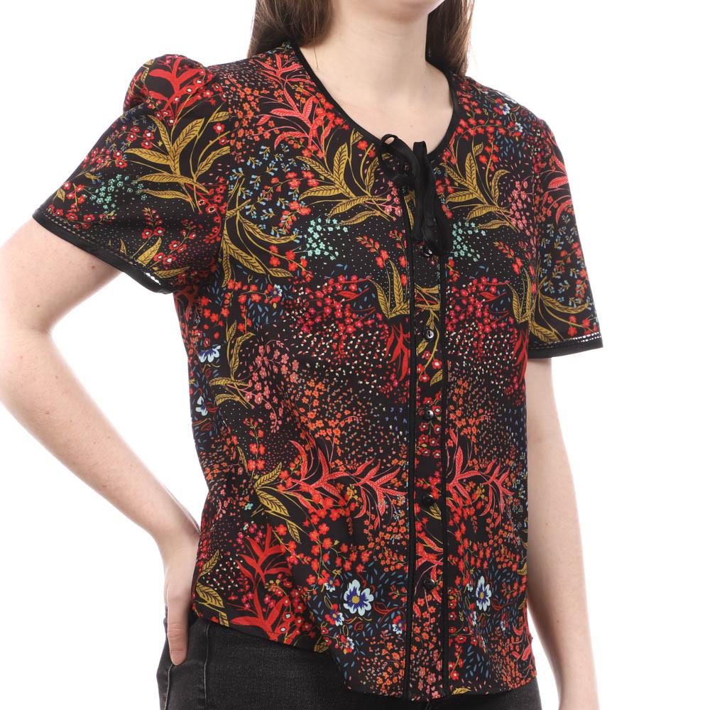 Teddy Smith Blouse Noir à fleurs Femme Teddy Smith Cilly