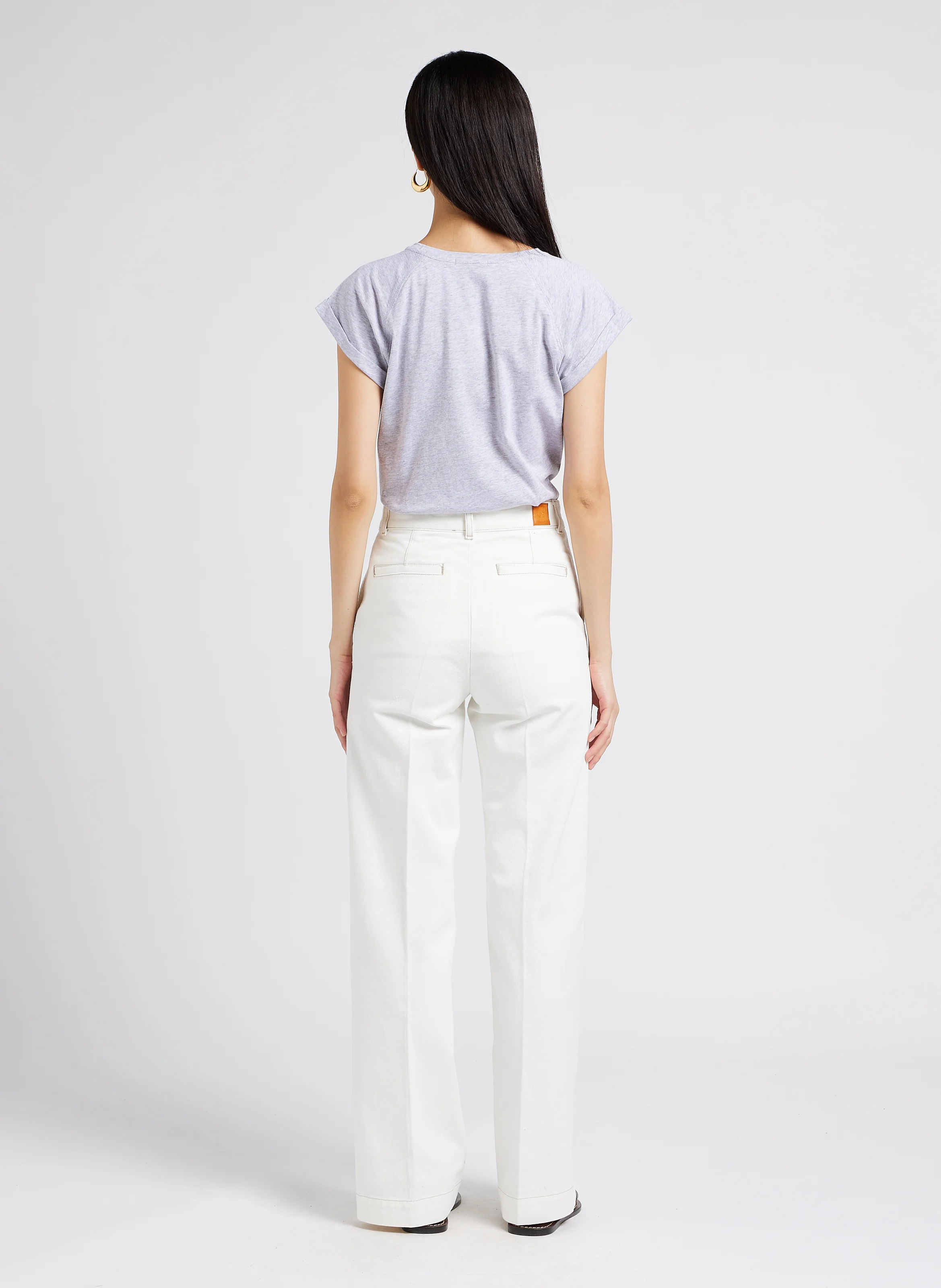 CALIFORNIA - Jean bootcut en coton | Blanc