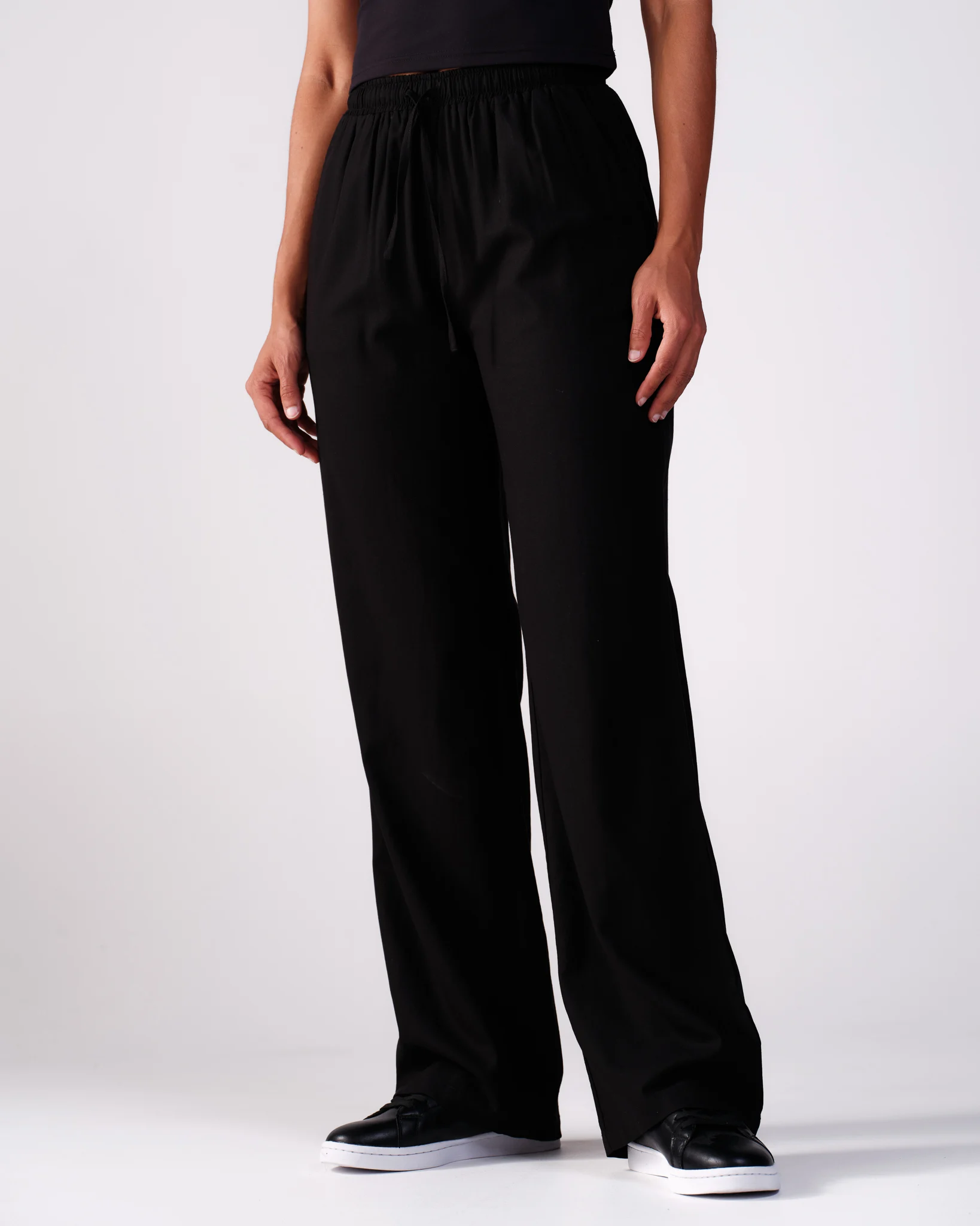 Weightless Lisa Linen Mix Trousers Black