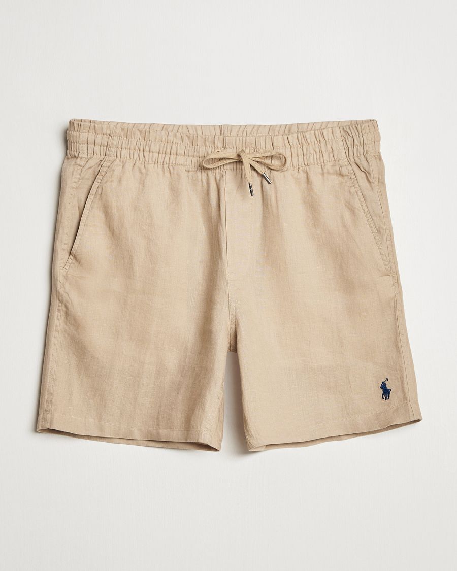 Polo Ralph Lauren Prepster Drawstring Linen Shorts Coastal Beige