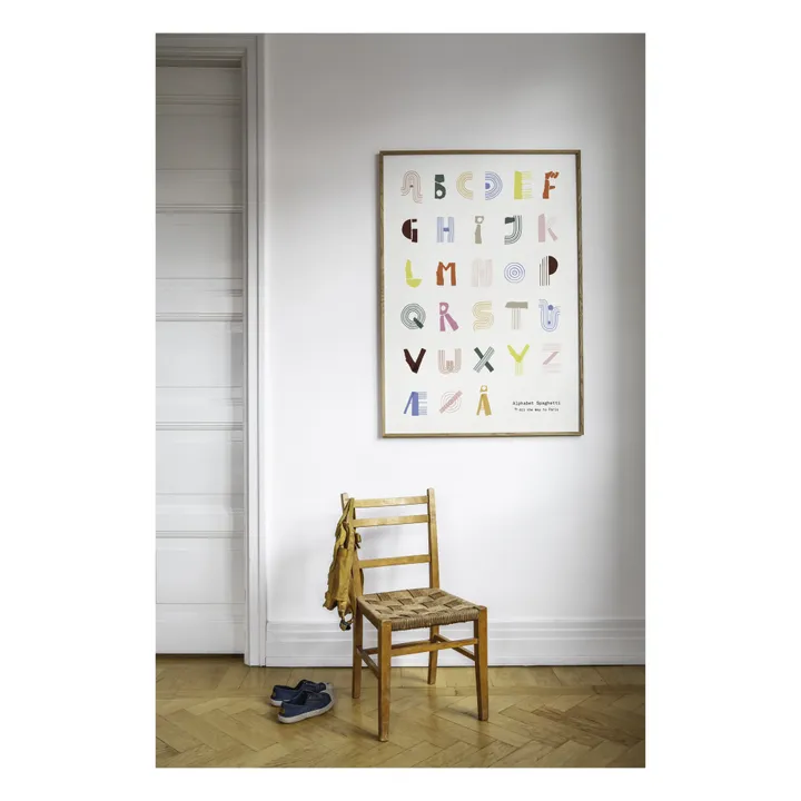 Mado Affiche Alphabet Spaghetti