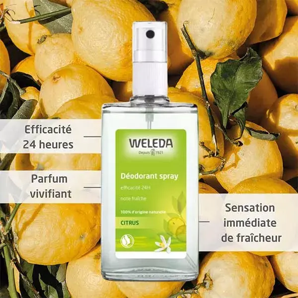 Weleda Citrus Déodorant au Citrus Bio Lot de 2 x 100ml