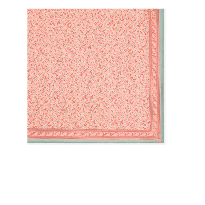 Bonton Foulard Fleuri 50 cm | Rose pâle