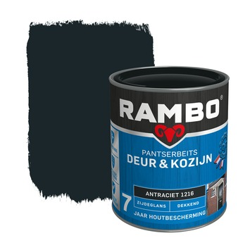 Rambo Pantserbeits Deur & Kozijn zijdeglans dekkend antraciet 750 ml