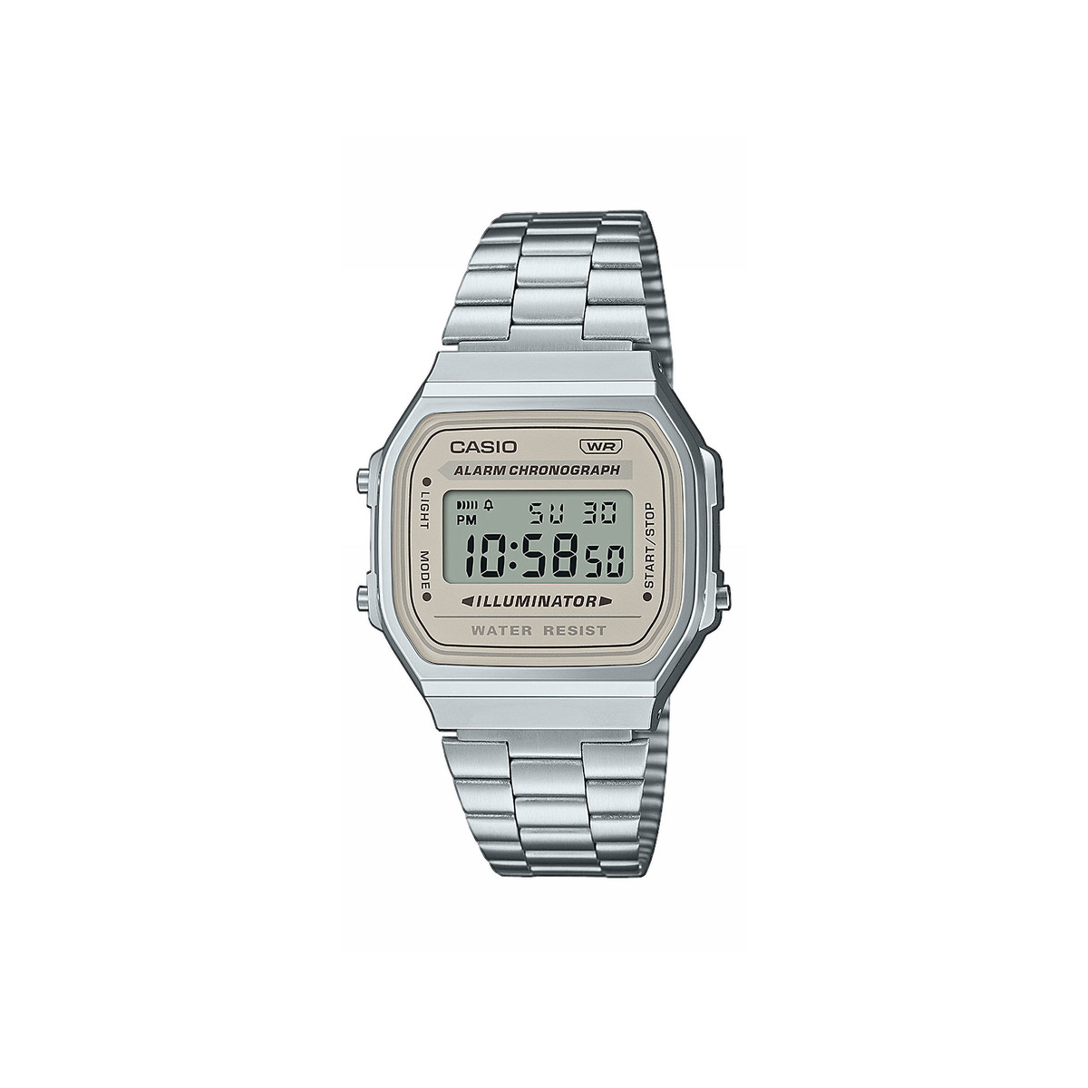 Montre CASIO VINTAGE homme bracelet acier inoxydable