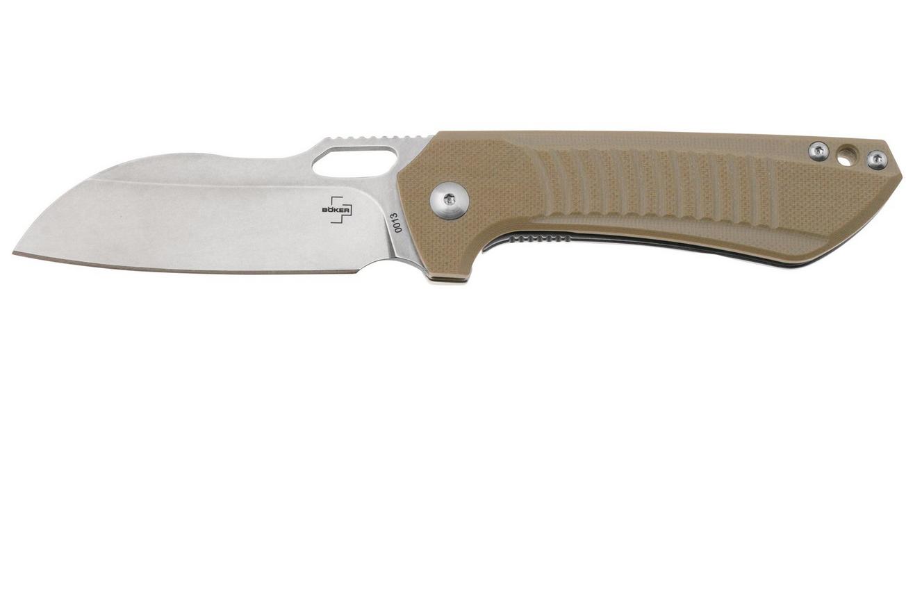 Böker Swoopy 01BO693 Nitro-V, Tan G10, zakmes. Michael Burch design