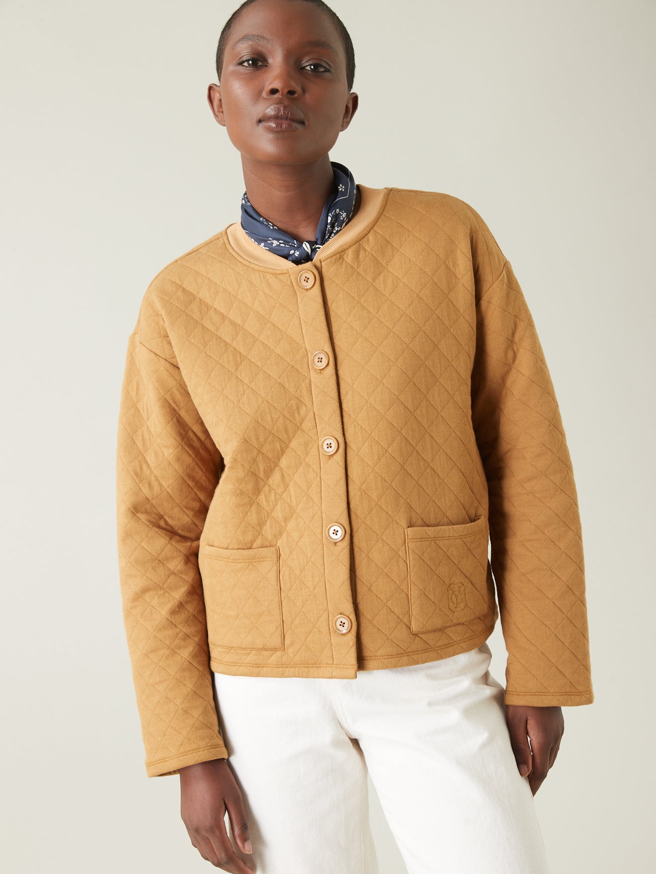 Veste cardigan effet matelassé femme