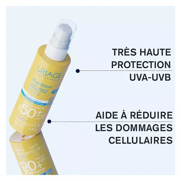 Protetor solar em spray invisível Uriage Bariésun FPS 50+ 200ml