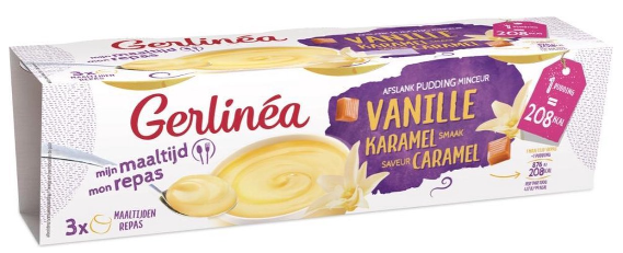Gerlinea Pudding Vanille Karamel 3 x 210 G
