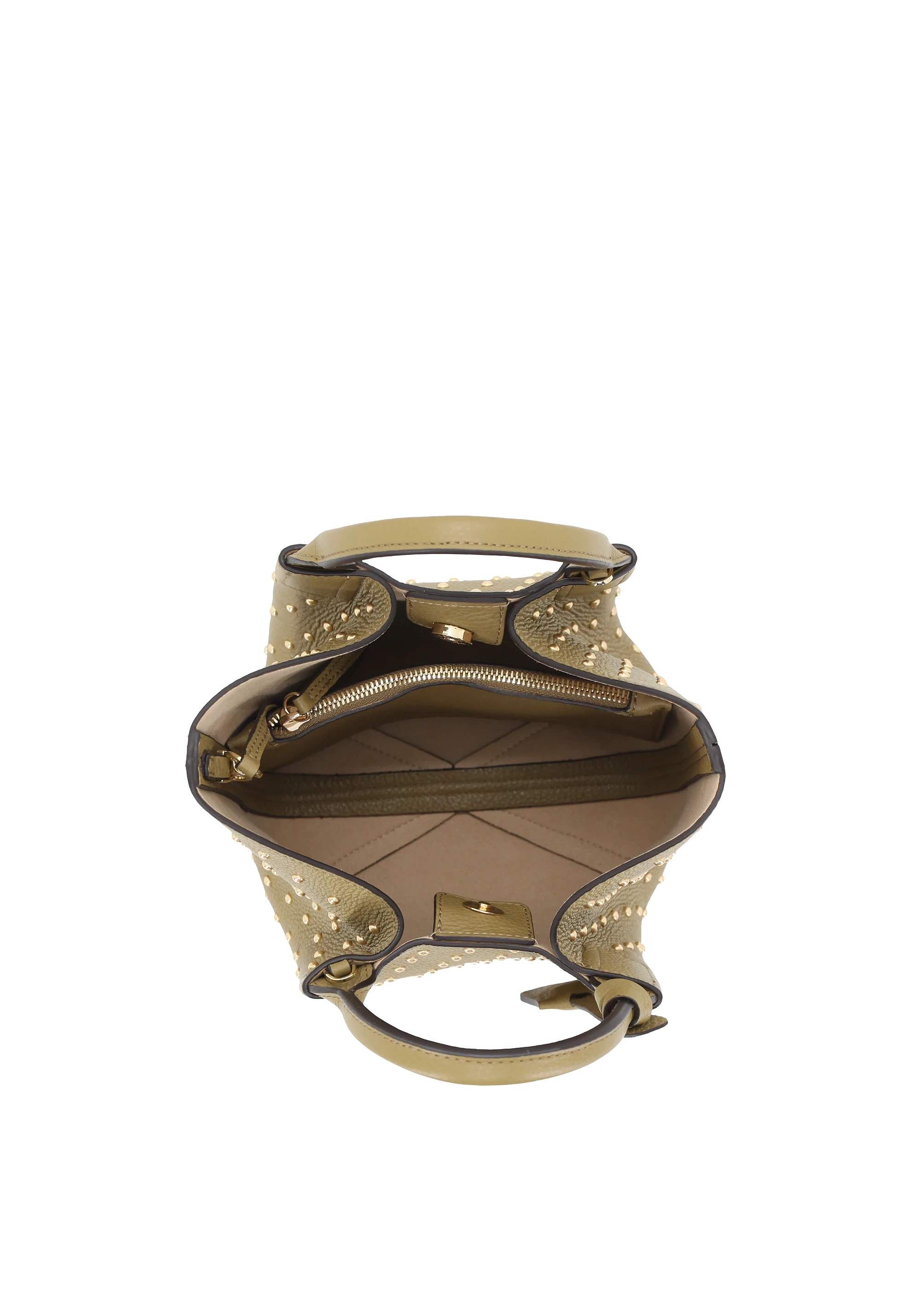 Shopper ESSENTIAL studs small Leather Agave Standard