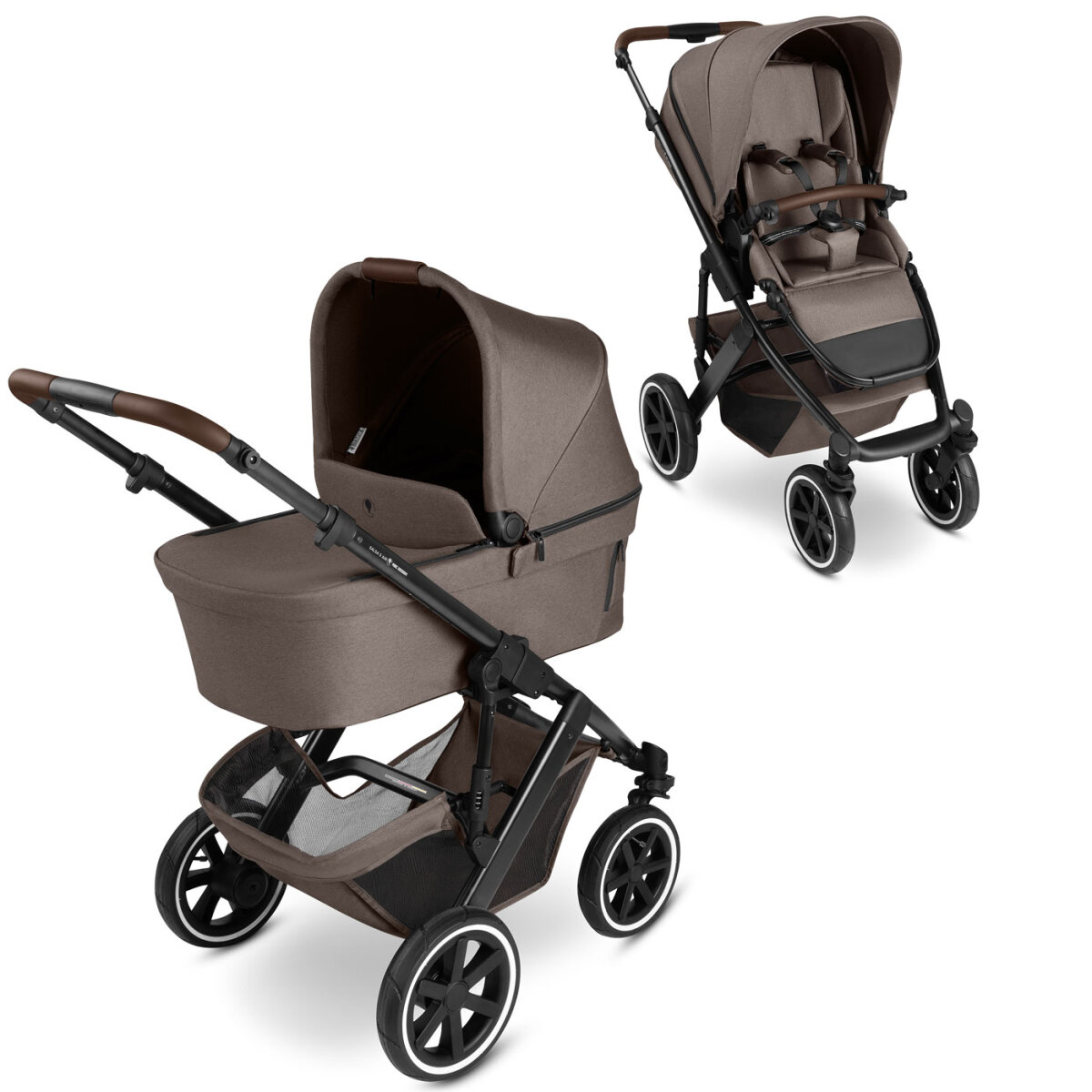 ABC Design GmbH ABC Design Kombi-Kinderwagen Salsa 5 Air Set inkl. Adapter für Babyschale + Gratis Lionello Autositz Astrid i-Size mit Base Set