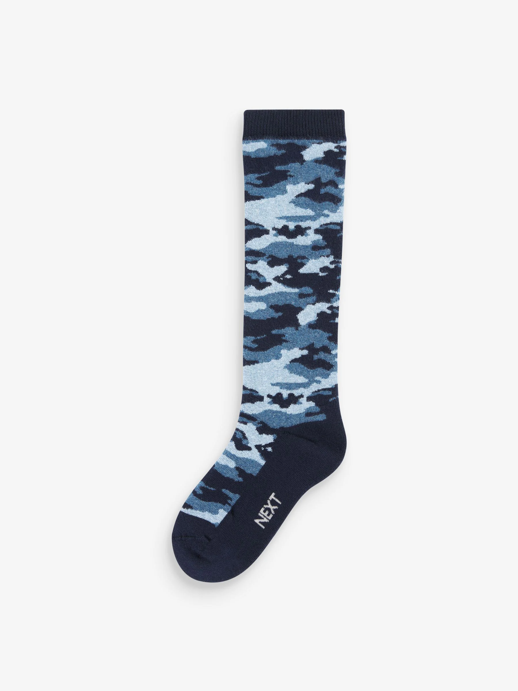 Grijs/blauw met camouflageprint - Set van 2 paar regenlaarssokken