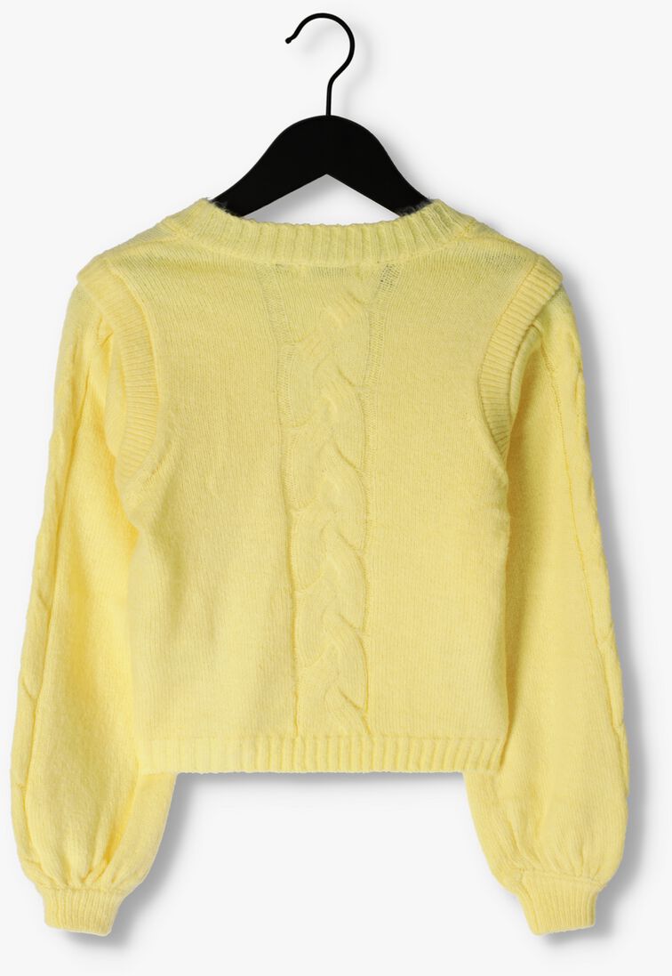 LOOXS gele looxs vest 10sixteen knitted cardigan