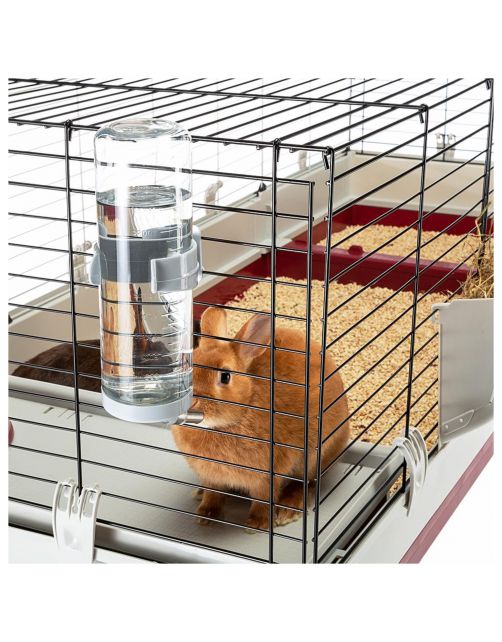 Ferplast Konijnenkooi Krolik 160 - Dierenverblijf - 162x60x50 cm Grijs Rood